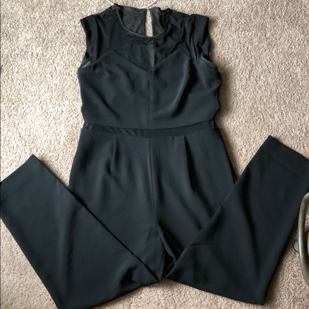 Black Mesh Romper